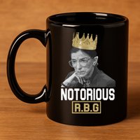 Notorious RBG Classic Ruth Crown 11oz C Handle Ceramic Mug