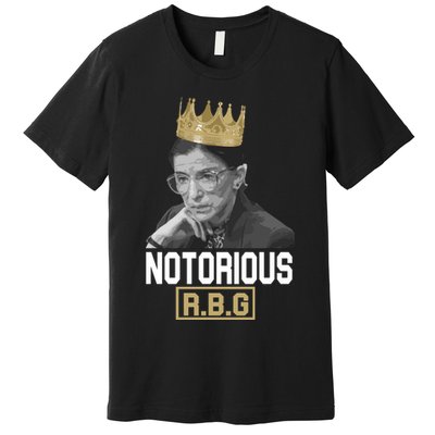 Notorious RBG Classic Ruth Crown Premium T-Shirt