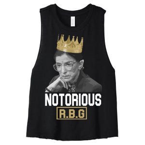 Notorious RBG Classic Ruth Crown Women's Racerback Cropped Tank