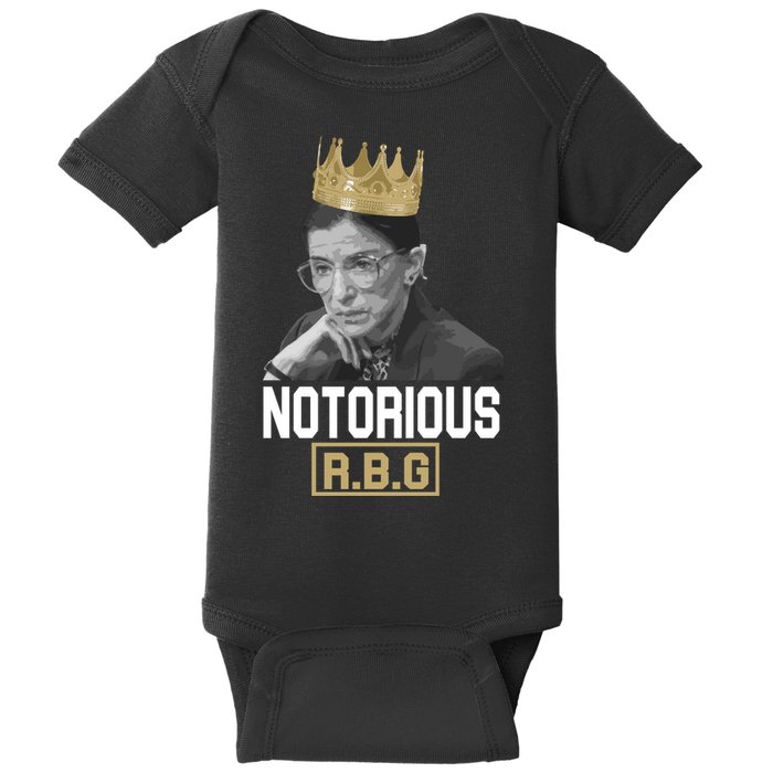 Notorious RBG Classic Ruth Crown Baby Bodysuit