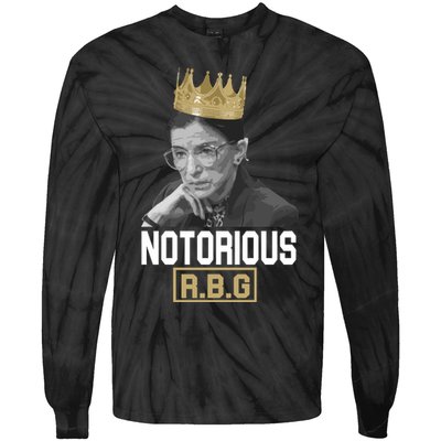 Notorious RBG Classic Ruth Crown Tie-Dye Long Sleeve Shirt
