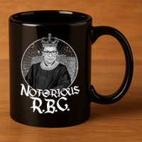 Notorious RBG Crown 11oz C Handle Ceramic Mug