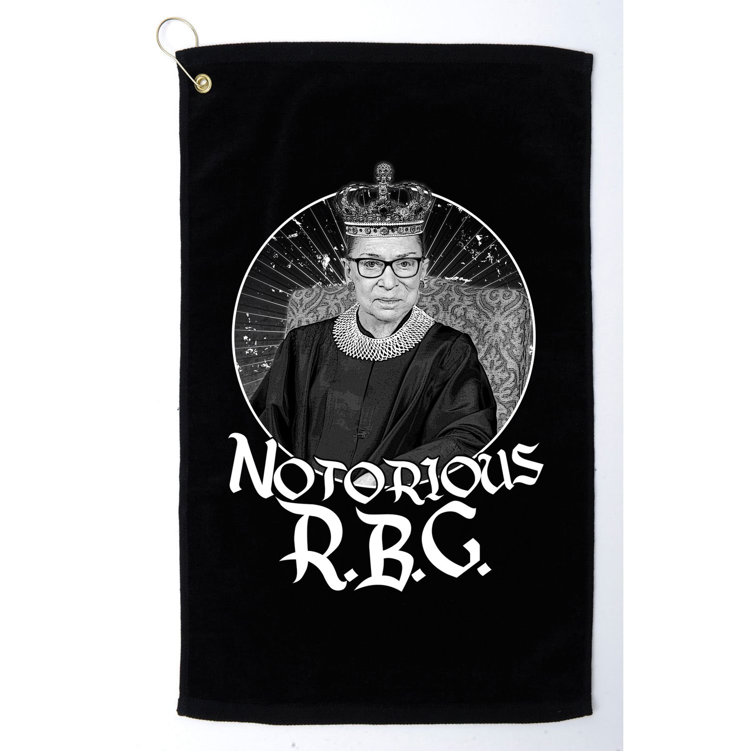 Notorious RBG Crown Golf Towel