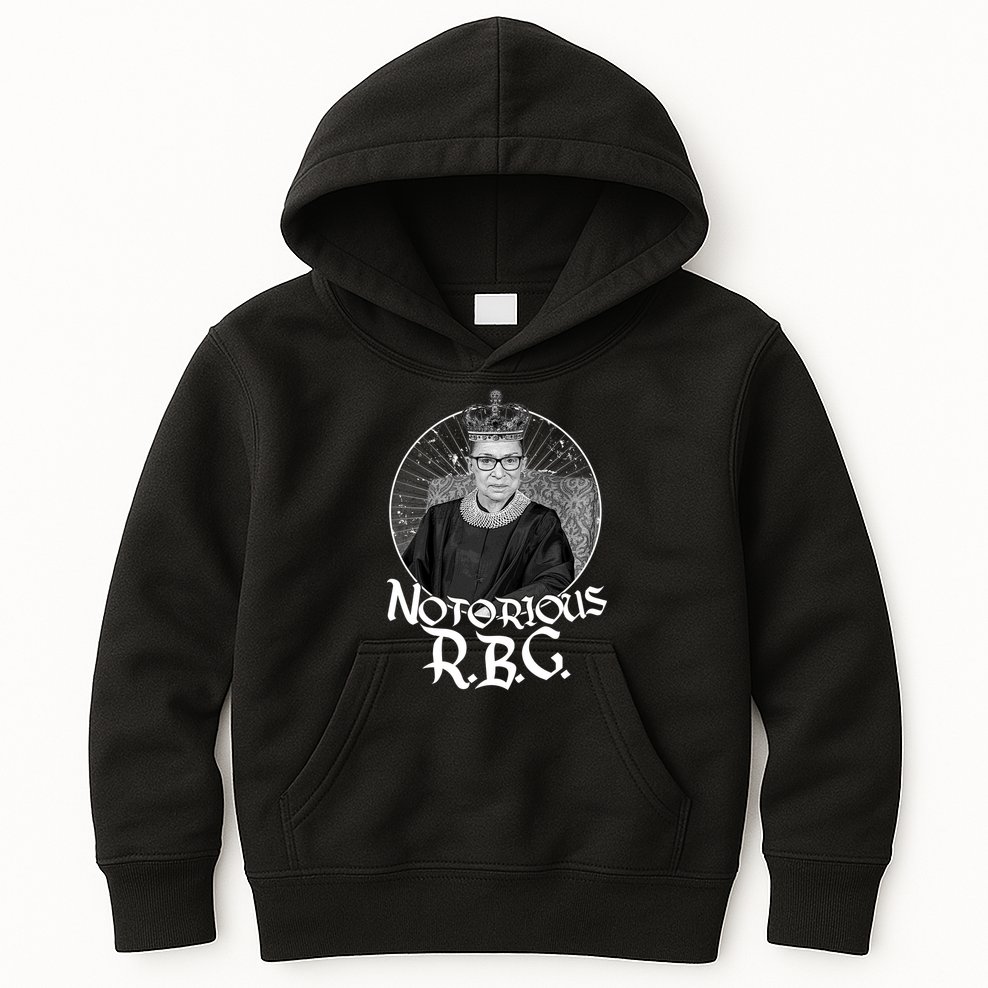 Notorious RBG Crown Kids Hoodie
