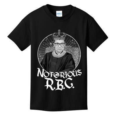 Notorious RBG Crown Kids T-Shirt