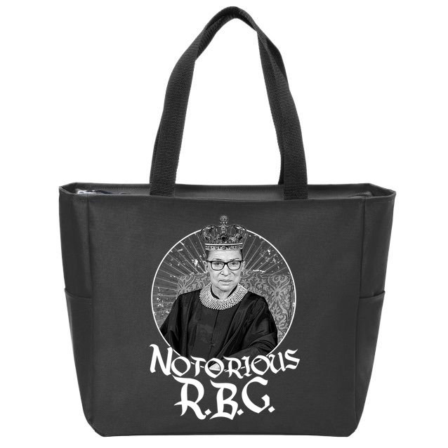 Notorious RBG Crown Zip Tote Bag