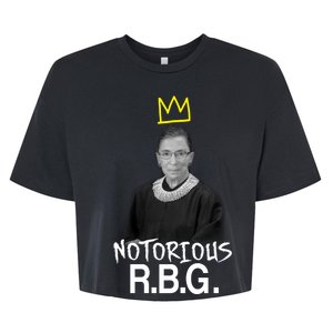 Notorious RBG Crown Ruth Bader Ginsburg Bella+Canvas Jersey Crop Tee