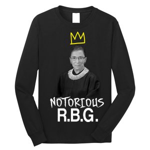 Notorious RBG Crown Ruth Bader Ginsburg Long Sleeve Shirt