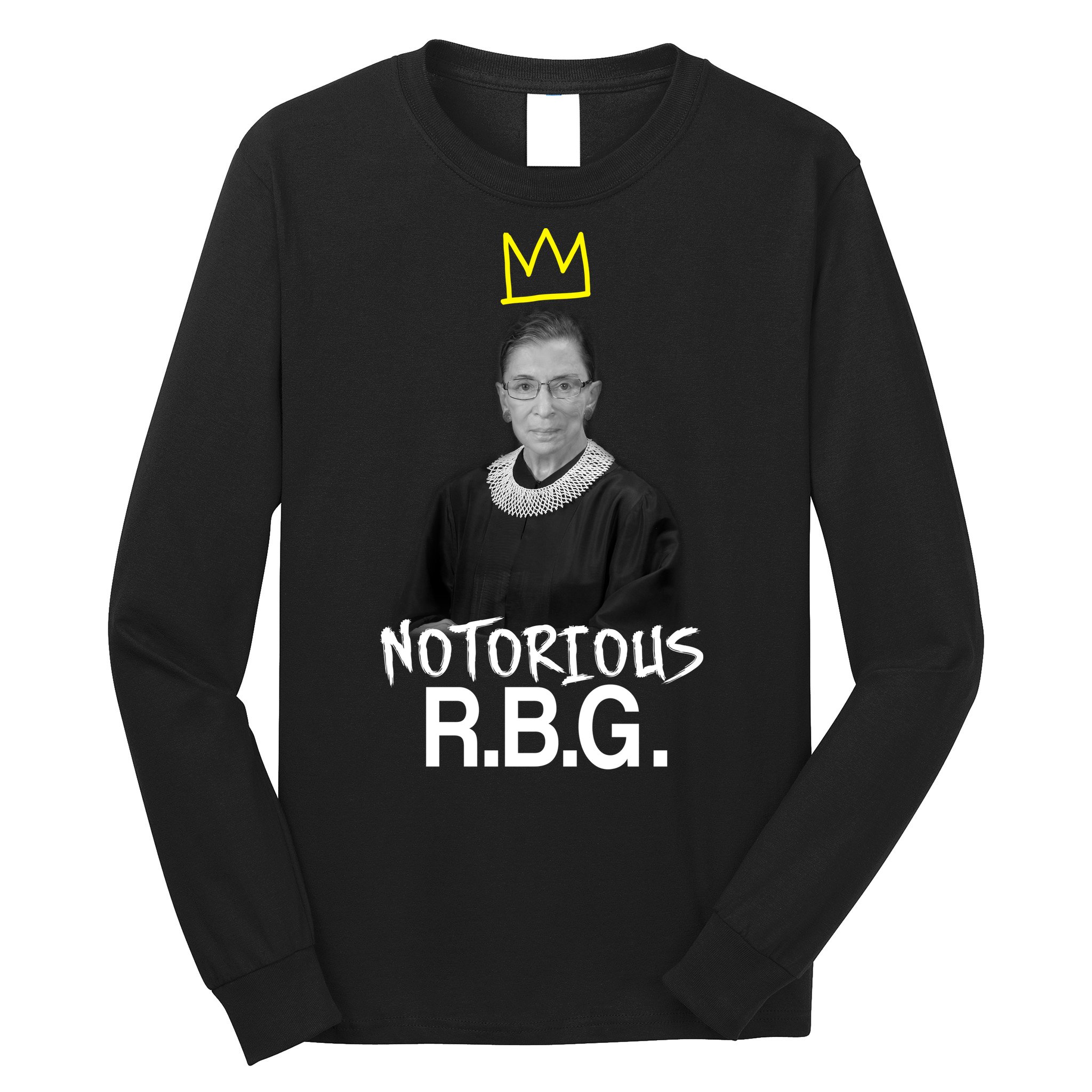 Notorious RBG Crown Ruth Bader Ginsburg Long Sleeve Shirt