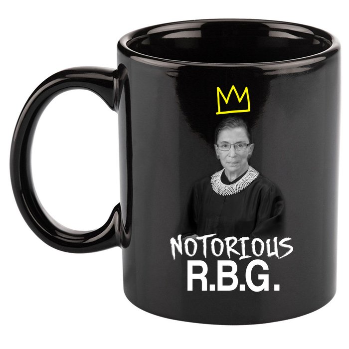Notorious RBG Crown Ruth Bader Ginsburg 11oz C Handle Ceramic Mug