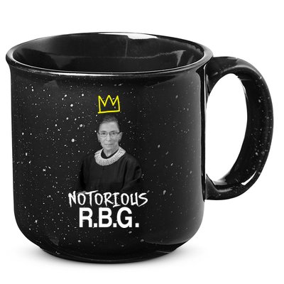 Notorious RBG Crown Ruth Bader Ginsburg 15oz Campfire Ceramic Mug