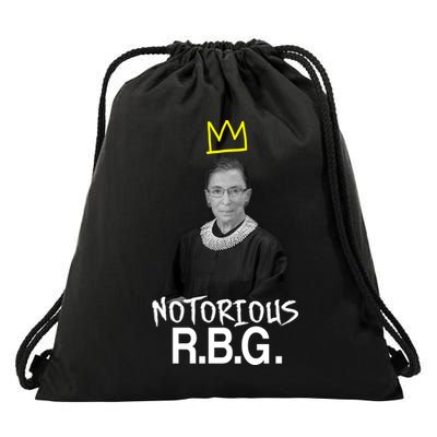 Notorious RBG Crown Ruth Bader Ginsburg Drawstring Bag