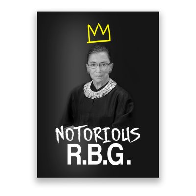 Notorious RBG Crown Ruth Bader Ginsburg Poster