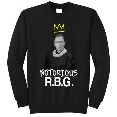 Notorious RBG Crown Ruth Bader Ginsburg Tall Sweatshirt
