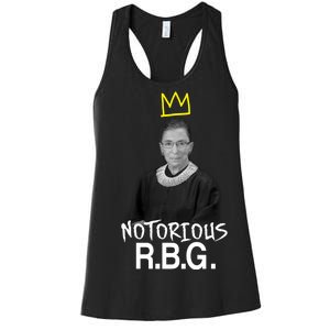 Notorious RBG Crown Ruth Bader Ginsburg Women's Racerback Tank