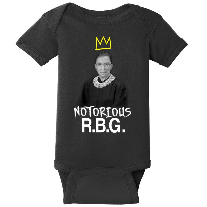 Notorious RBG Crown Ruth Bader Ginsburg Baby Bodysuit