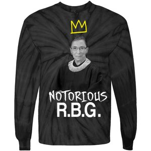 Notorious RBG Crown Ruth Bader Ginsburg Tie-Dye Long Sleeve Shirt