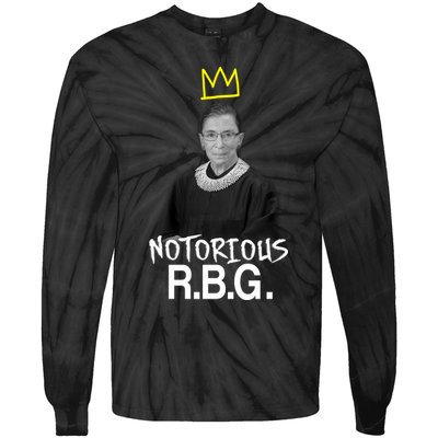 Notorious RBG Crown Ruth Bader Ginsburg Tie-Dye Long Sleeve Shirt