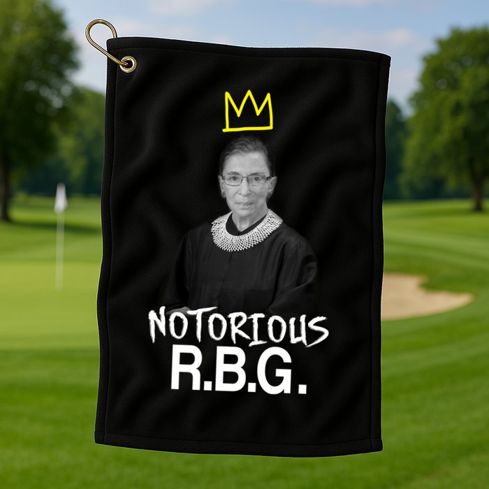 Notorious RBG Crown Ruth Bader Ginsburg Golf Towel