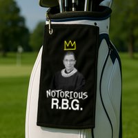Notorious RBG Crown Ruth Bader Ginsburg Golf Towel