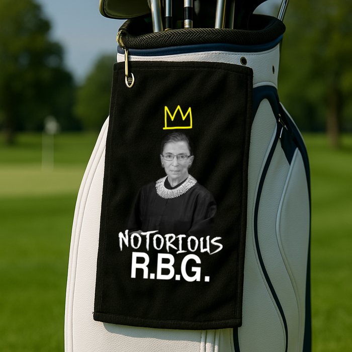 Notorious RBG Crown Ruth Bader Ginsburg Golf Towel