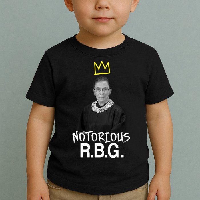 Notorious RBG Crown Ruth Bader Ginsburg Toddler T-Shirt