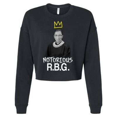 Notorious RBG Crown Ruth Bader Ginsburg Cropped Pullover Crew