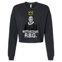 Notorious RBG Crown Ruth Bader Ginsburg Cropped Pullover Crew