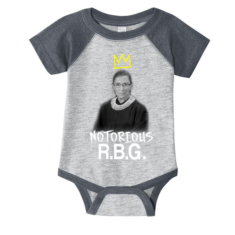 Notorious RBG Crown Ruth Bader Ginsburg Infant Baby Jersey Bodysuit