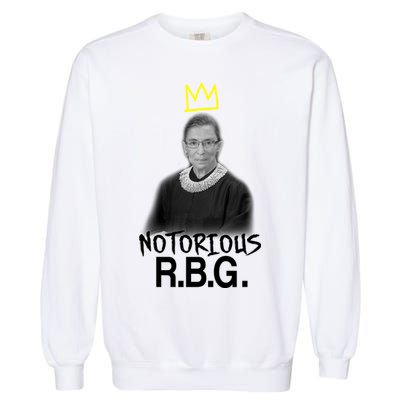 Notorious RBG Crown Ruth Bader Ginsburg Garment-Dyed Sweatshirt