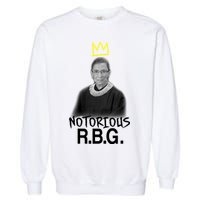 Notorious RBG Crown Ruth Bader Ginsburg Garment-Dyed Sweatshirt
