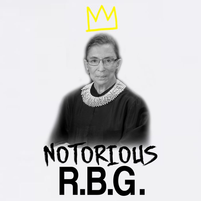 Notorious RBG Crown Ruth Bader Ginsburg Garment-Dyed Sweatshirt