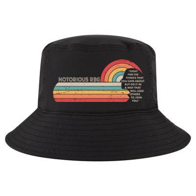 Notorious RBG Fight Quote Ruth Bader Ginsburg Tribute Cool Comfort Performance Bucket Hat