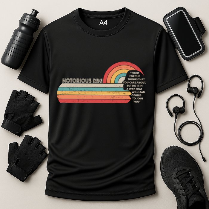 Notorious RBG Fight Quote Ruth Bader Ginsburg Tribute Cooling Performance Crew T-Shirt