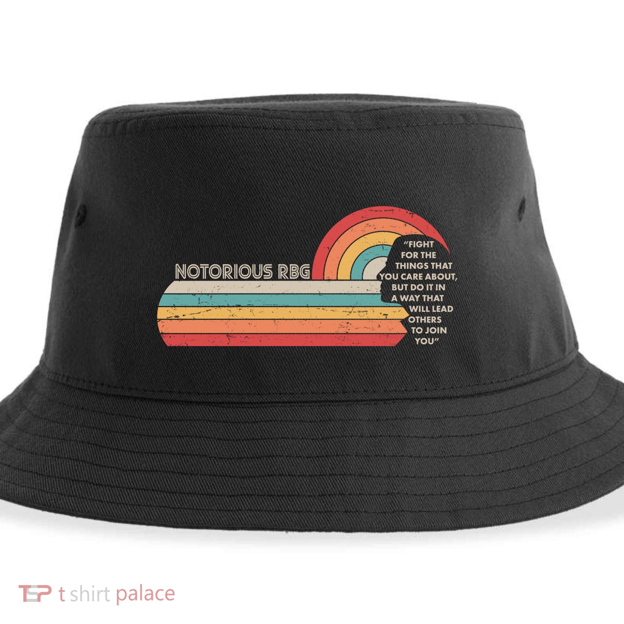 Notorious RBG Fight Quote Ruth Bader Ginsburg Tribute Sustainable Bucket Hat