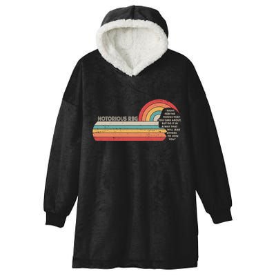 Notorious RBG Fight Quote Ruth Bader Ginsburg Tribute Hooded Wearable Blanket