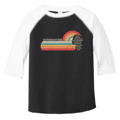 Notorious RBG Fight Quote Ruth Bader Ginsburg Tribute Toddler Fine Jersey T-Shirt