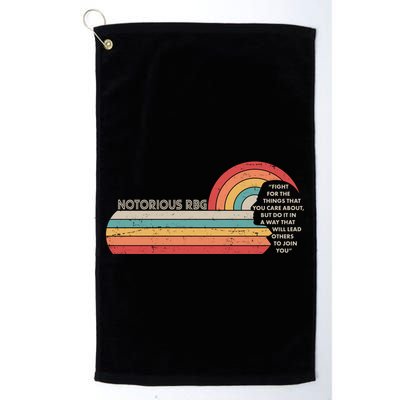 Notorious RBG Fight Quote Ruth Bader Ginsburg Tribute Golf Towel