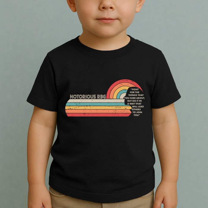 Notorious RBG Fight Quote Ruth Bader Ginsburg Tribute Toddler T-Shirt