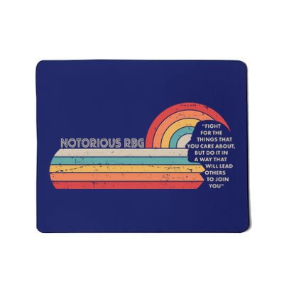 Notorious RBG Fight Quote Ruth Bader Ginsburg Tribute Mousepad