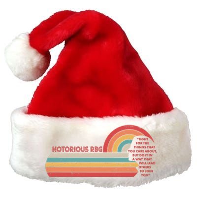 Notorious RBG Fight Quote Ruth Bader Ginsburg Tribute Premium Christmas Santa Hat