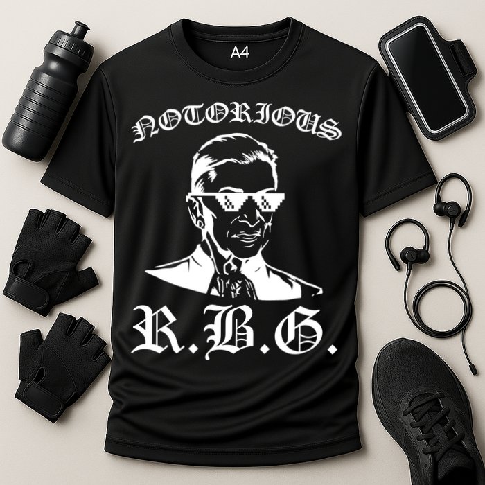 Notorious RBG Gangster Sunglasses Cooling Performance Crew T-Shirt