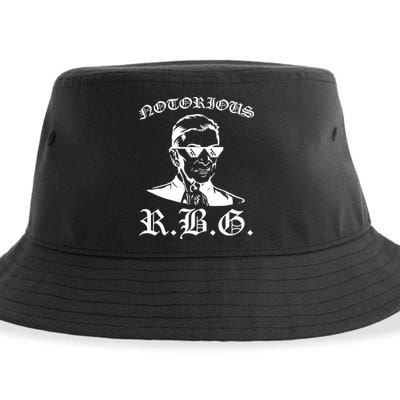 Notorious RBG Gangster Sunglasses Sustainable Bucket Hat