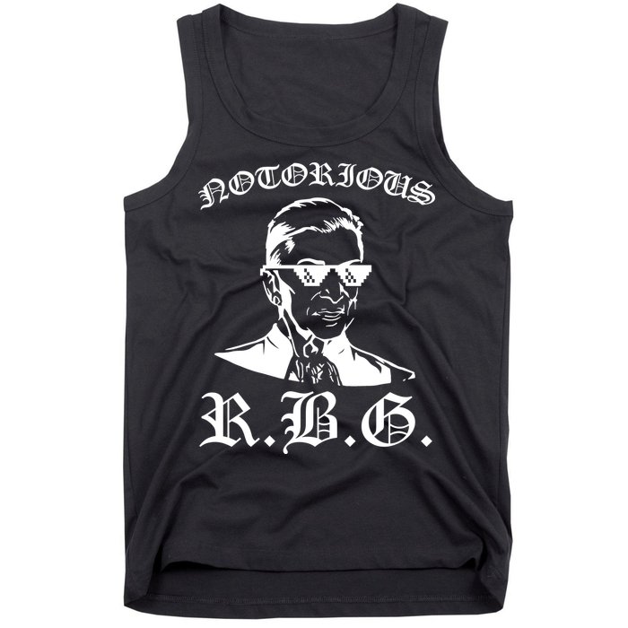 Notorious RBG Gangster Sunglasses Tank Top