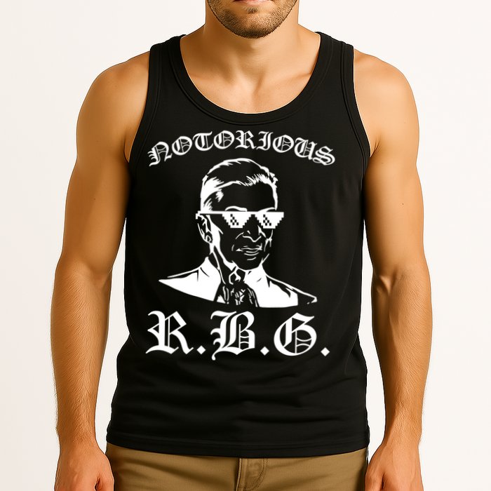 Notorious RBG Gangster Sunglasses Tank Top