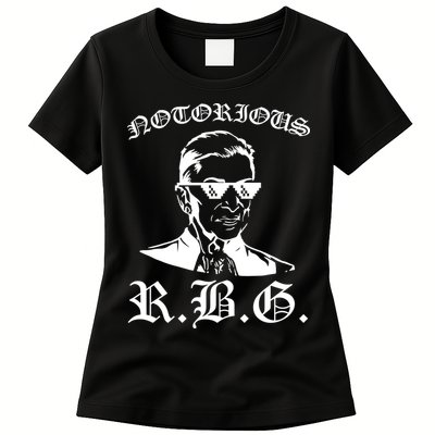 Notorious RBG Gangster Sunglasses Womens T-Shirt