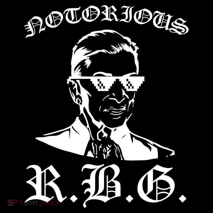Notorious RBG Gangster Sunglasses Womens T-Shirt
