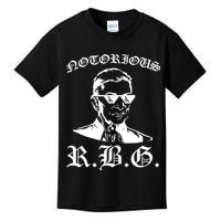 Notorious RBG Gangster Sunglasses Kids T-Shirt
