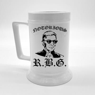 Notorious RBG Gangster Sunglasses Beer Stein