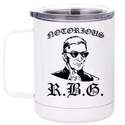 Notorious RBG Gangster Sunglasses 12 oz Stainless Steel Tumbler Cup